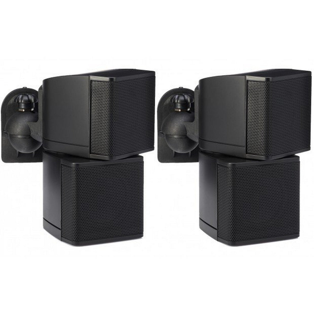 Pure Resonance Audio MC2.5B Dual 2.5-Inch Swiveling Cube Speaker, Pair