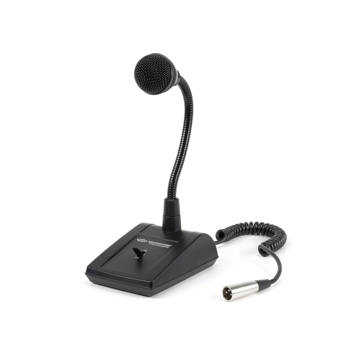 Pure Resonance Audio PTT1 Desktop Push-to-Talk Gooseneck Microphone