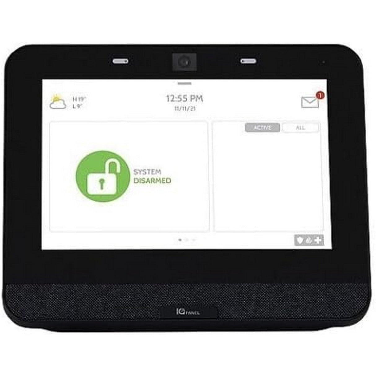 Qolsys IQP4002 Verizon IQ Panel 4 PowerG + 7-Inch All-In-One Touchscreen, 433MHz Black