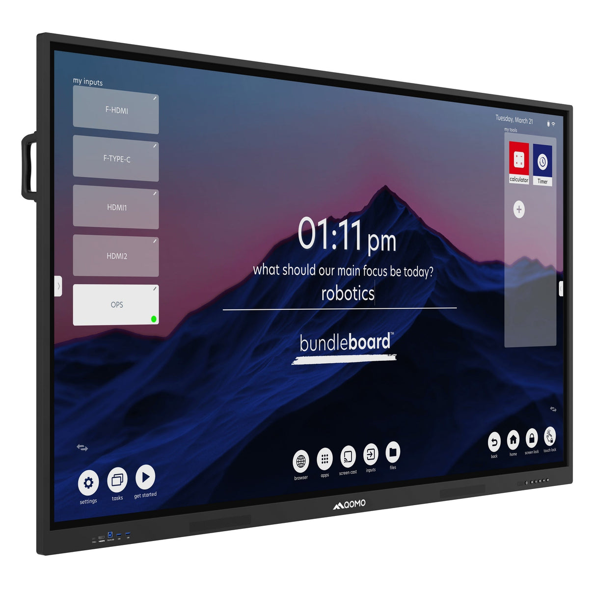 QOMO BundleBoard I Google EDLA Certified Interactive 4K Display