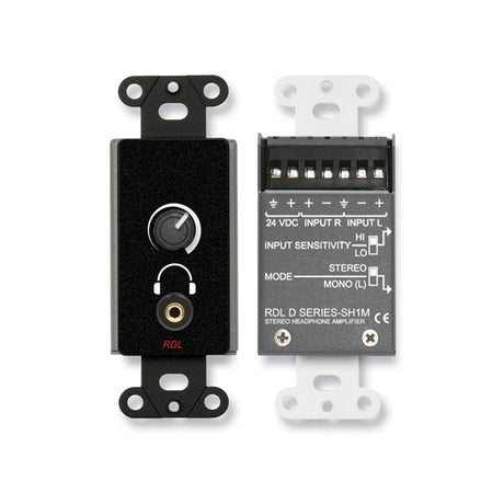 RDL DB-SH1M Stereophonic Headphone Amplifier Black