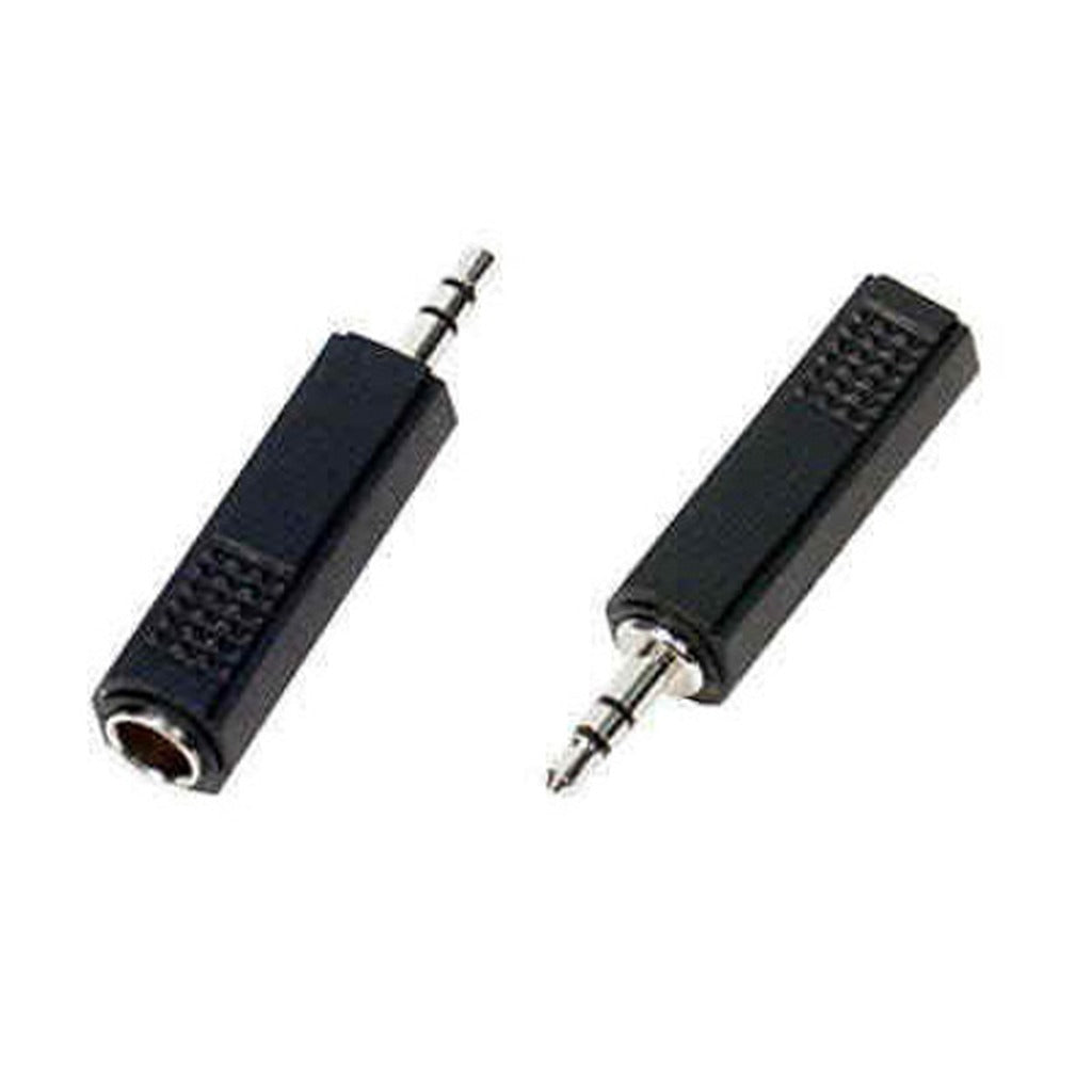 Remote Audio APP08 1/4in TRS Jack to 3.5mm TRS Plug Stereo Barrel Adapter