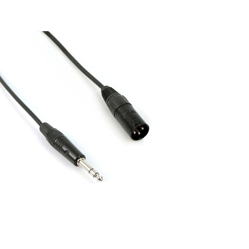 Remote Audio CA1/4X3M18 1/4in TRS to XLR3M Balanced Adapter Cable 18 in