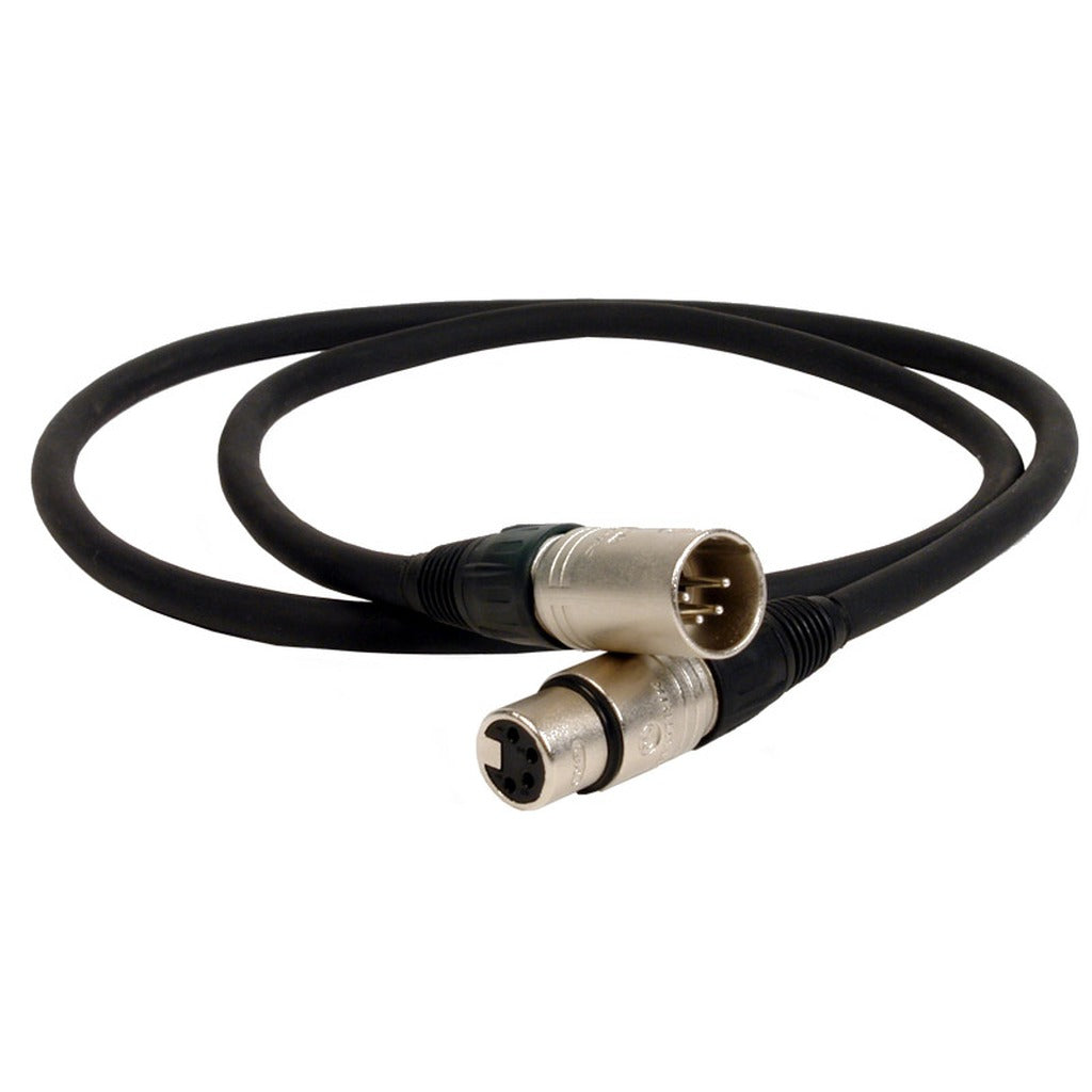 Remote Audio CAPWRX41MHD XLR4M to XLR4F 14AWG Heavy Duty Powerflex Cable 4 ft