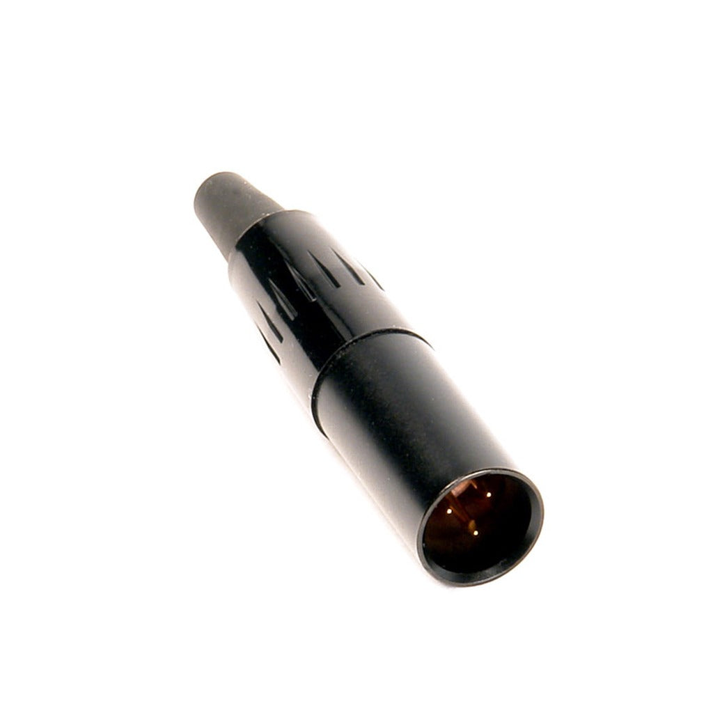 Remote Audio TA3M-B 3-Pin TA3M Mini XLR Male Cable Connector Black