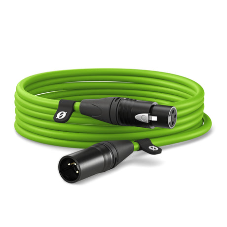 RODE Premium Male to Female XLR Cable 3 or 6-Meter - Green / 6m (20-Feet)