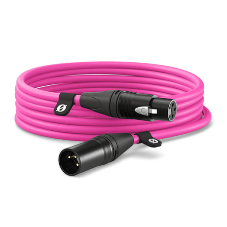 RODE Premium Male to Female XLR Cable 3 or 6-Meter - Pink / 6m (20-Feet)