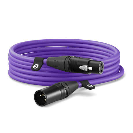 RODE Premium Male to Female XLR Cable 3 or 6-Meter - Purple / 6m (20-Feet)