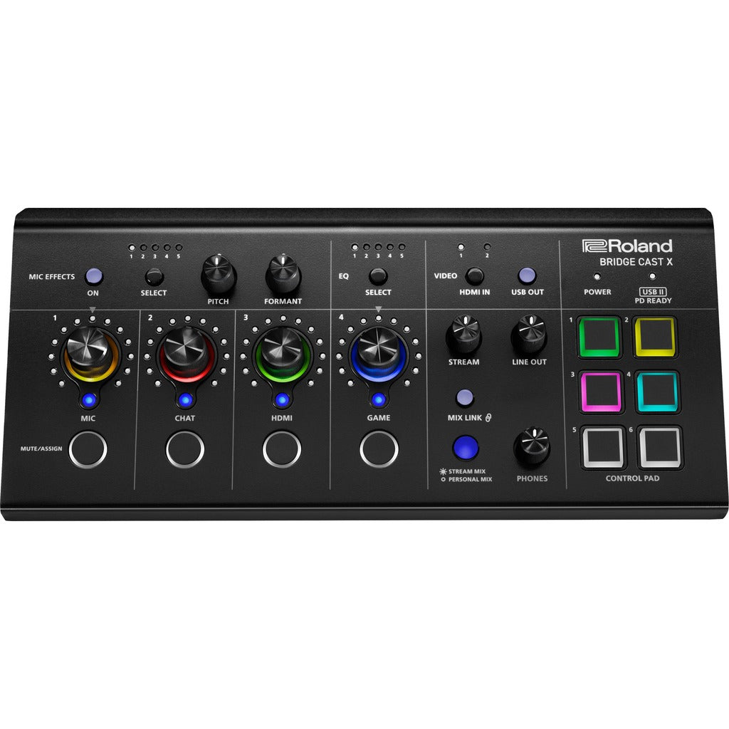 Roland BRIDGECSTX BRIDGE CAST X Streaming Mixer w/ 4K60 HDMI Video Capture