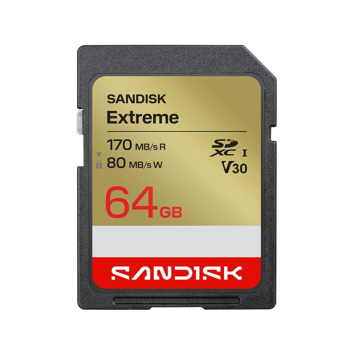 SanDisk SDSDXV2-064G-GUCIN 64GB Extreme SDXC UHS-I V30 Memory Card