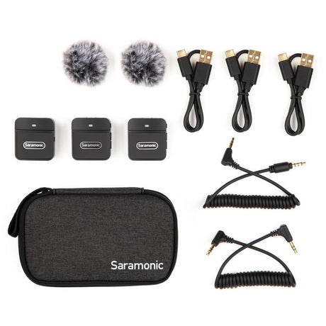 Saramonic Blink 100 Series 2.4 GHz Ultra-Portable Clip-On Wireless Microphone System - 2-Person Clip-On Wireless