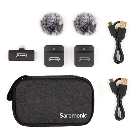 Saramonic Blink 100 Series 2.4 GHz Ultra-Portable Clip-On Wireless Microphone System - 2-Person Clip-On Wireless Mic