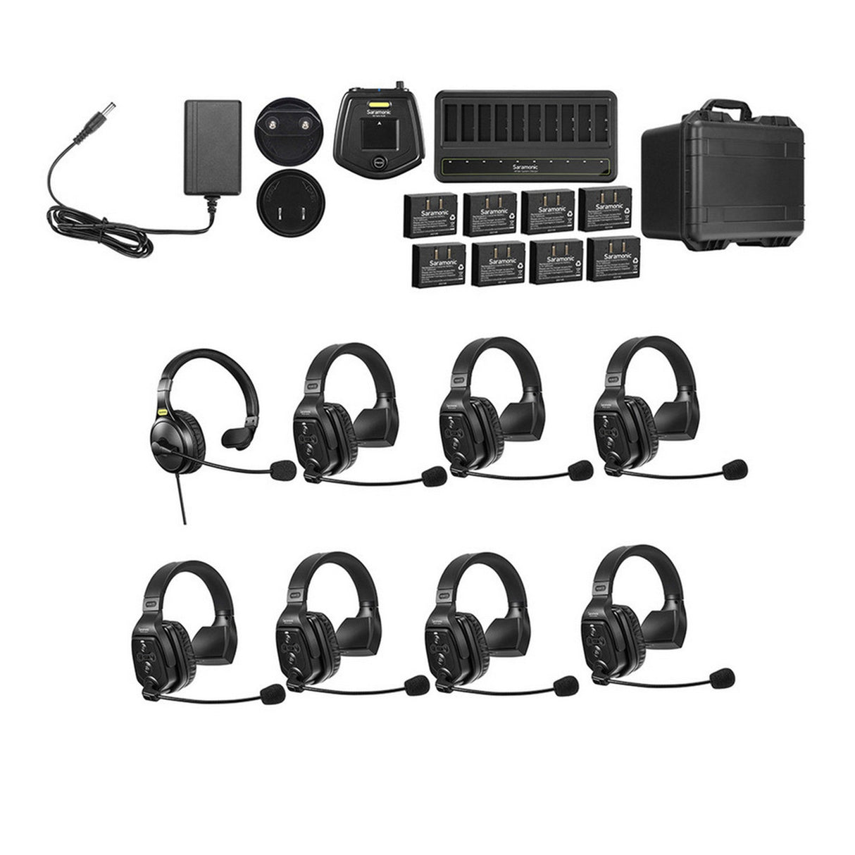 Saramonic WiTalk Wireless Intercom Systems - 8-Person Full-Duplex 1.9GHz Wireless Single-Ear Headset