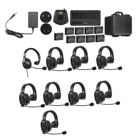 Saramonic WiTalk Wireless Intercom Systems - 9-Person Full-Duplex 1.9GHz Wireless Single-Ear Headset