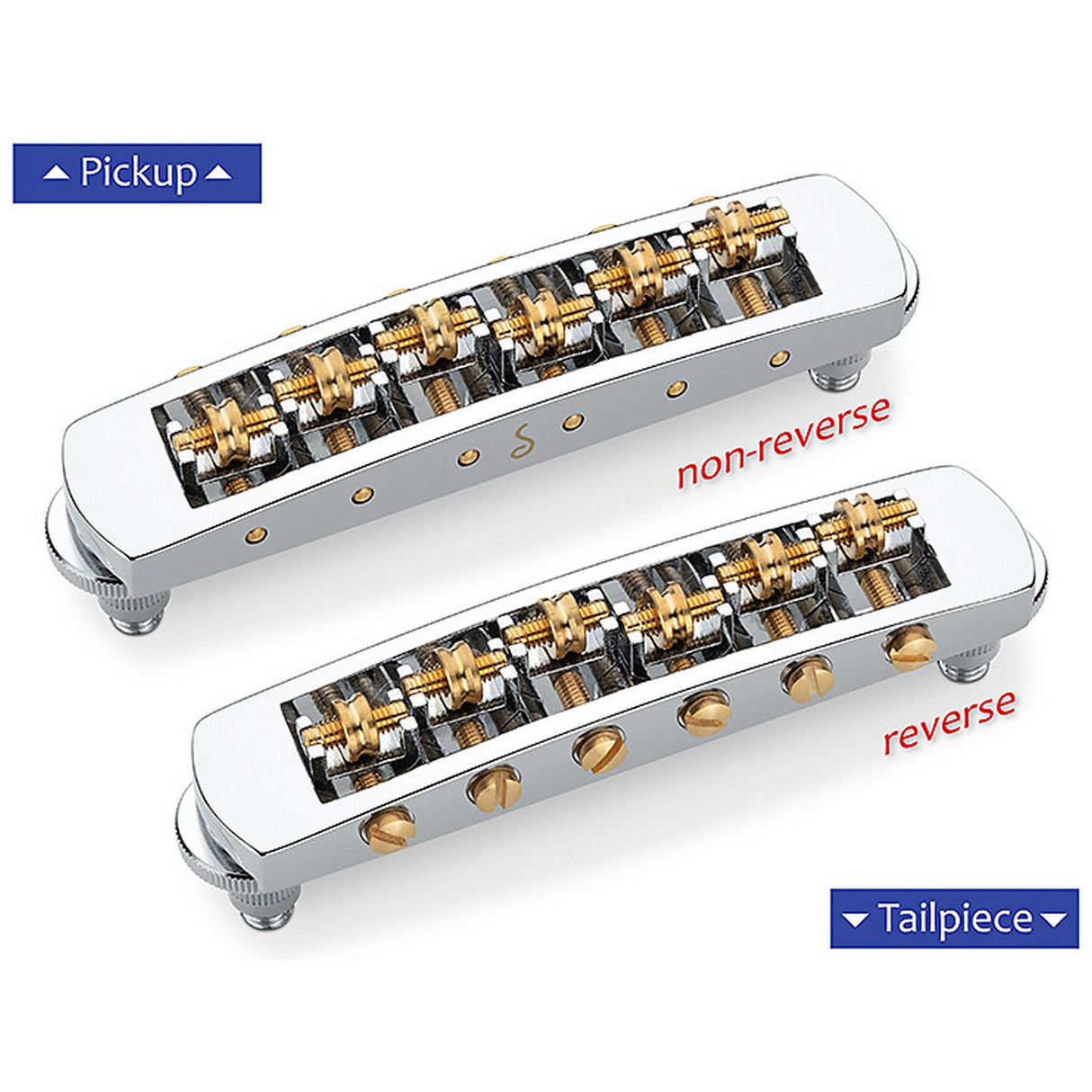 Schaller 12080201 Roller Reverse Brid, Chrome