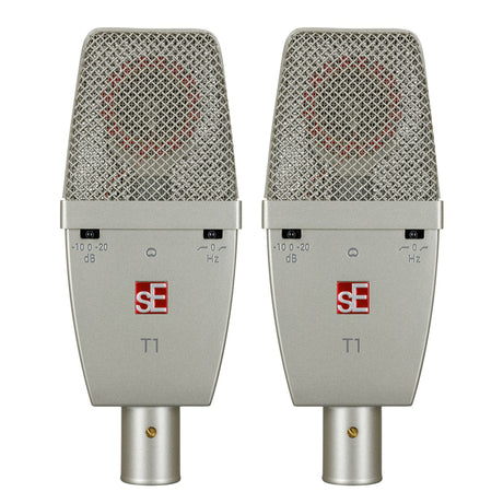 sE Electronics T1 Large Diaphragm Condenser Cardioid Microphone - Matched Pair