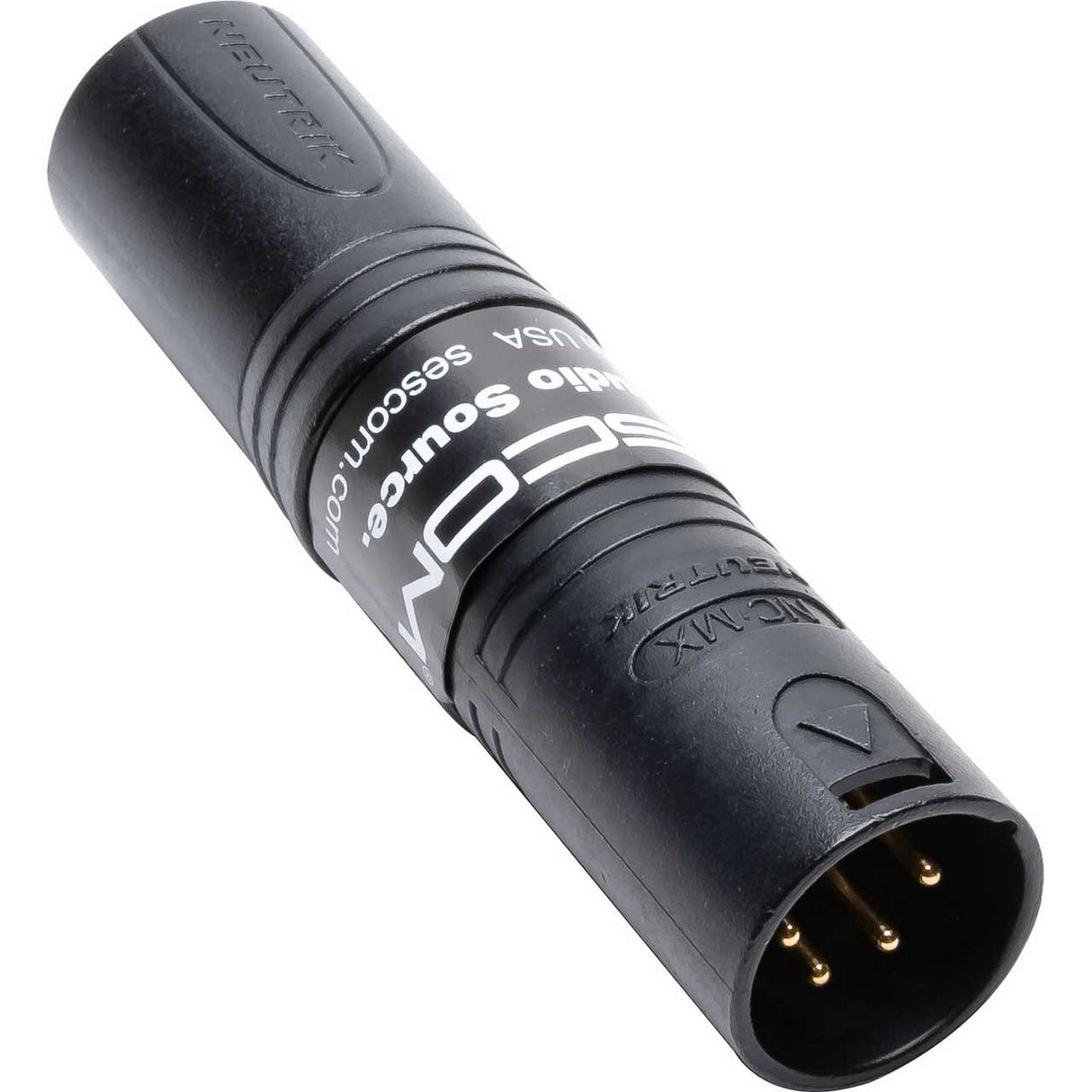 Sescom NHA3 Inline XLR Adapter Barrels - 3-Pin Female to 4-Pin Male