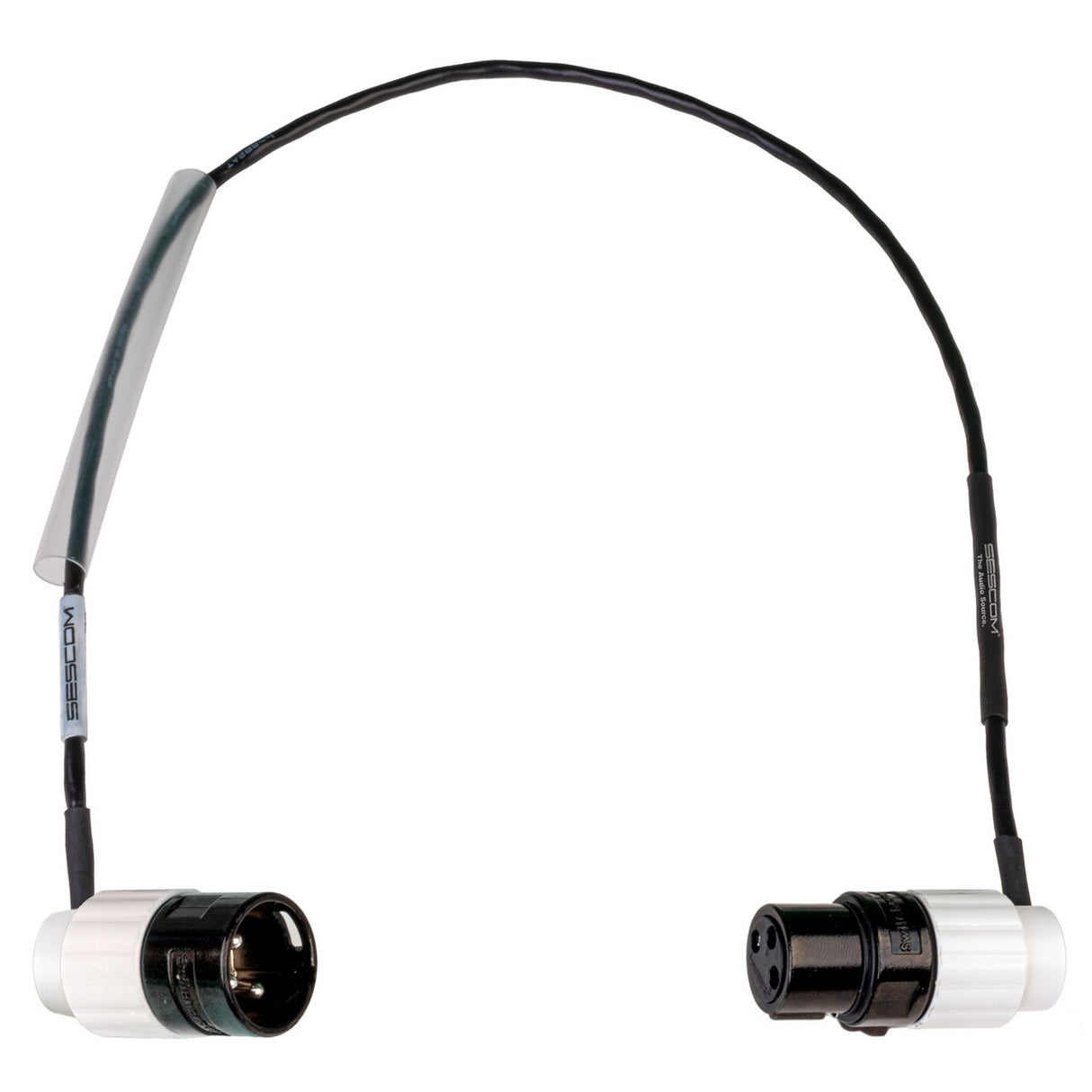 Sescom SCPC-XXJ Flexible Ultra-Slim 360-Degree Right Angle XLR Patch Cable - 6 inches / White
