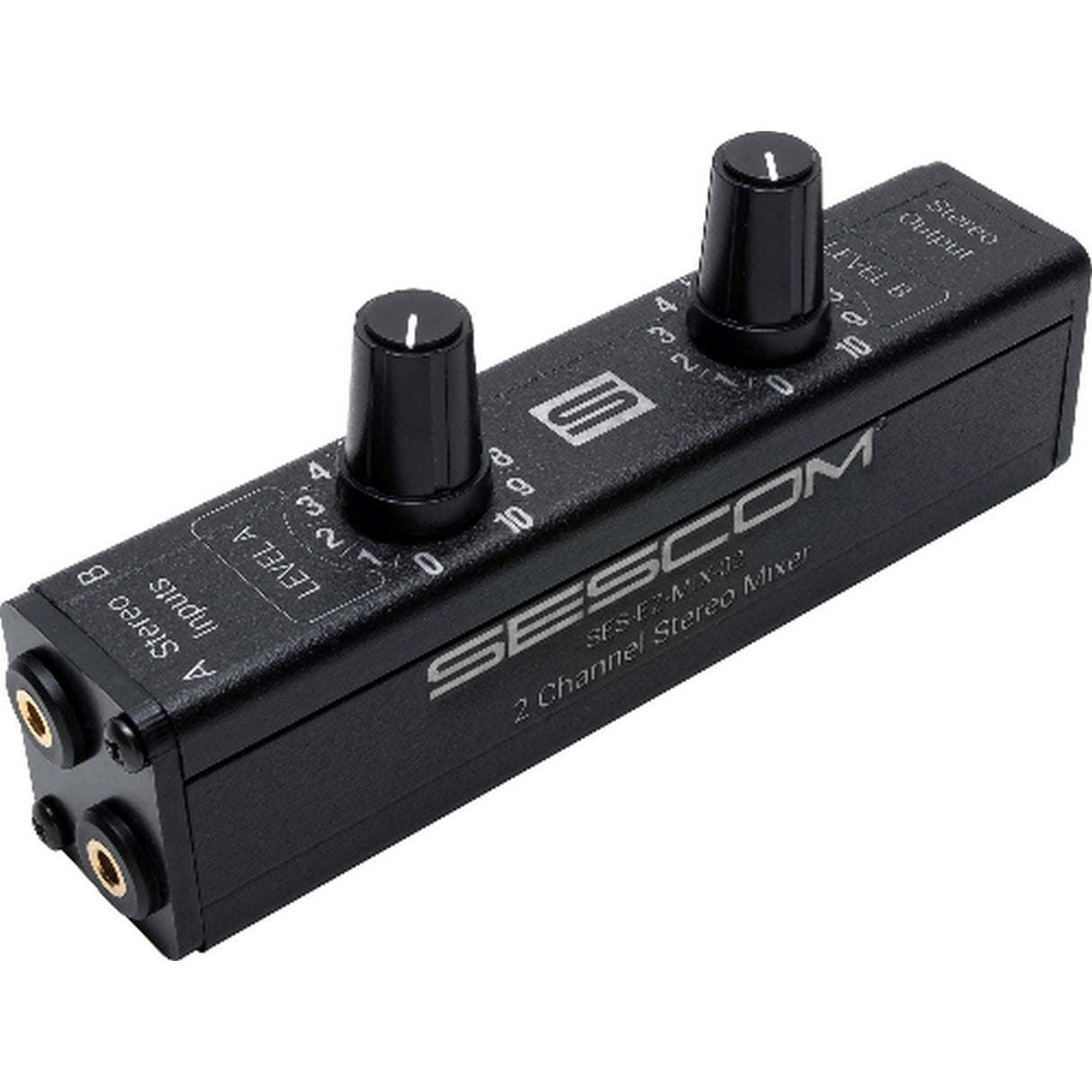 Sescom SES-EZ-MIX-02 2-Channel Passive Stereo Audio Mixer