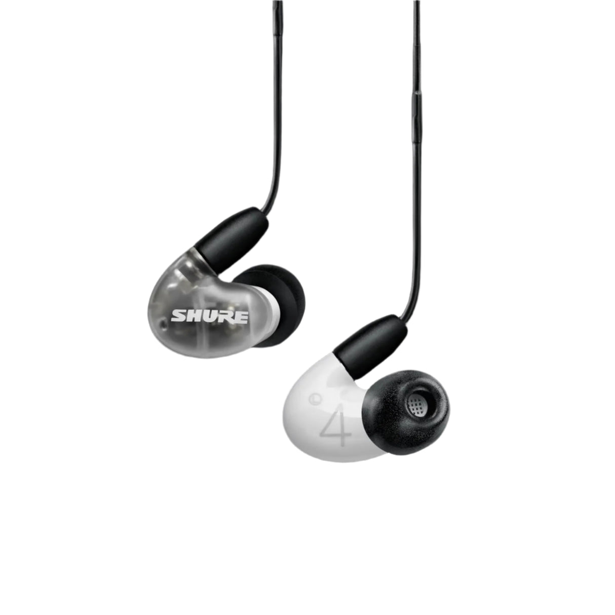 Shure AONIC 4 Wired Sound Isolating In-Ear Headphones - White/Gray