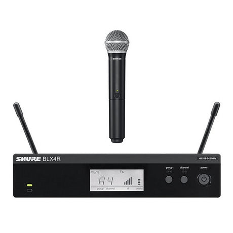 Shure BLX2/PG58 with BLX4R Handheld Wireless Microphone System H9 512-542 MHz
