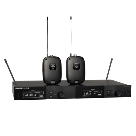 Shure SLXD14D Wireless Dual Bodypack System - G58: 470 - 514 MHz