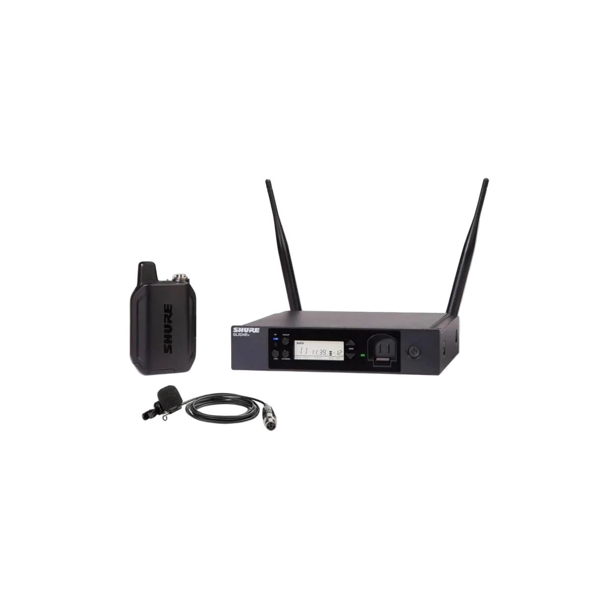Shure GLXD14R+/85M Dual-Band Cardioid Wireless Presenter Rack System, Z3 2.4-5.8 GHz