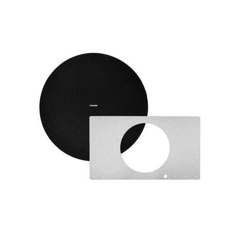 Shure MXP-5 Ceiling Mount Passive Loudspeaker Single - MXP-5 Ceiling Loudspeaker w/Construction Bracket / Black