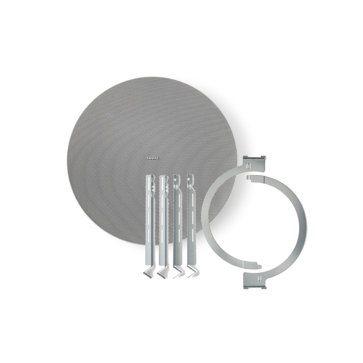 Shure MXP-5 Ceiling Mount Passive Loudspeaker Single - MXP-5 Ceiling Loudspeaker w/Tilebridge / White