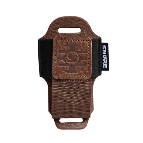Shure Premium Leather Wireless Bodypack Transmitter Pouch - Brown