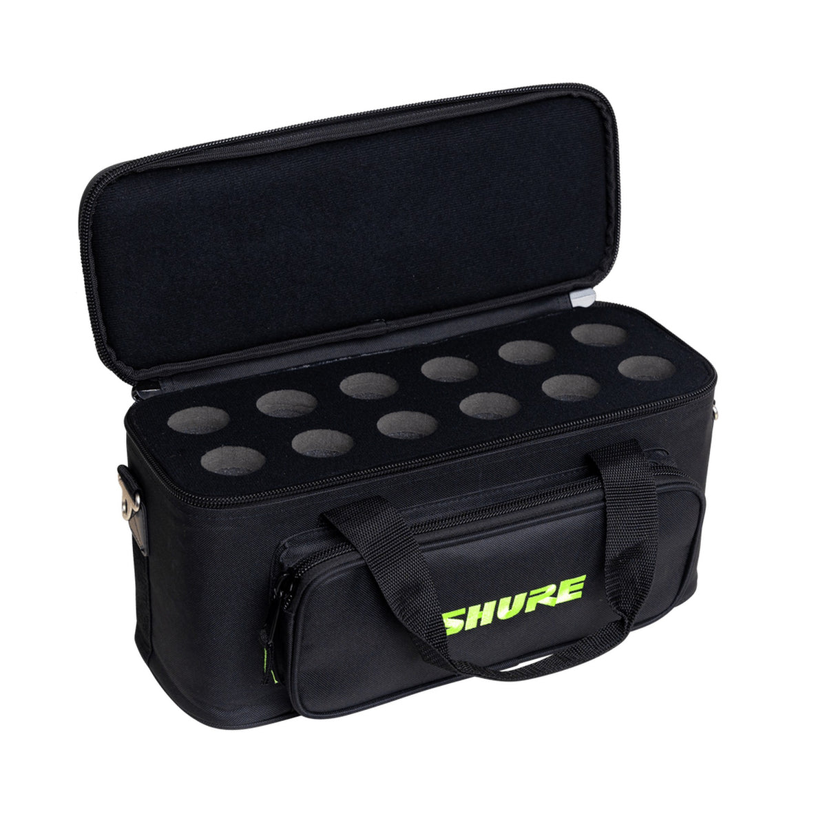 Shure Padded Microphone Bag with Exterior Compartment - 12 Mics