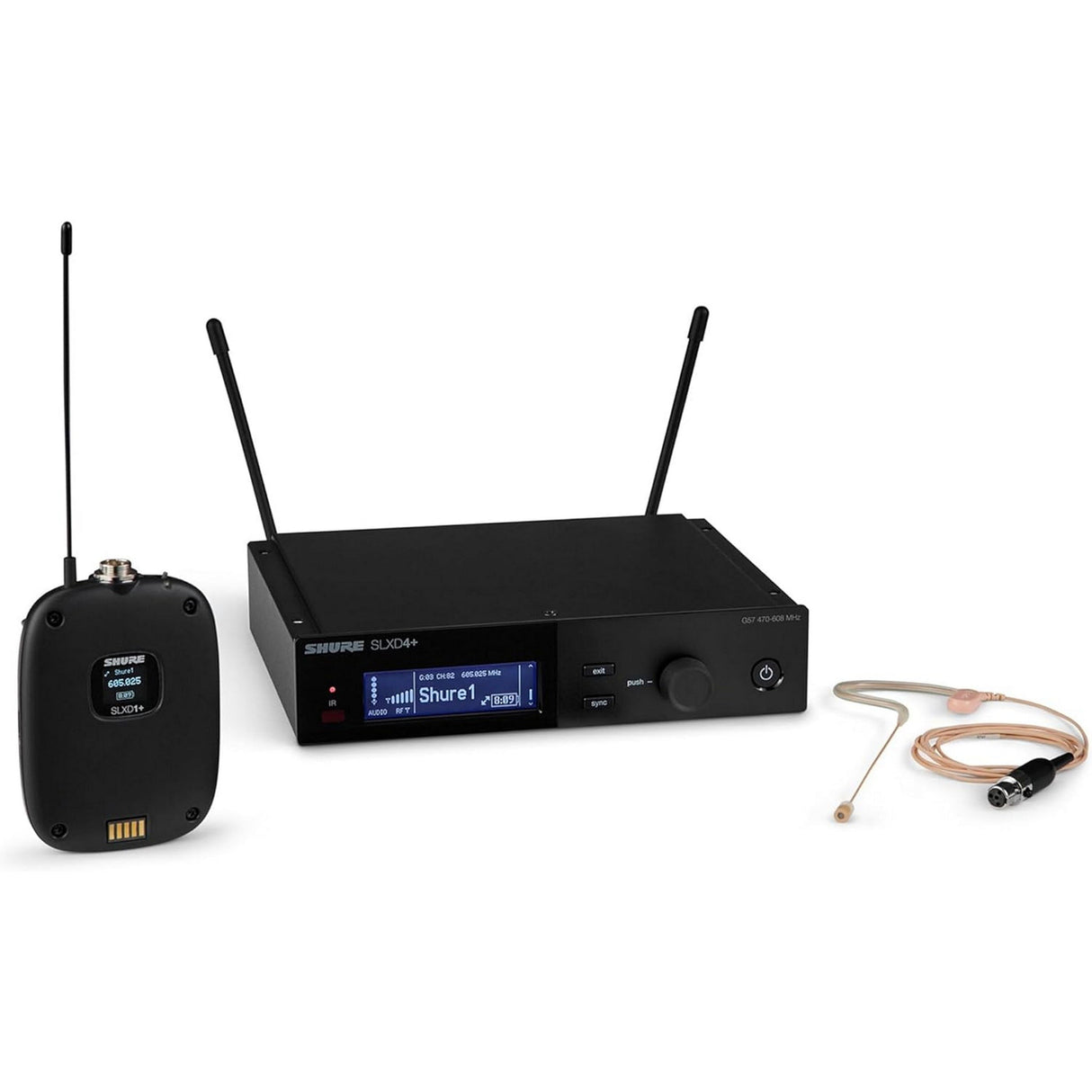 Shure SLXD14+/85M Wireless Bodypack System with WL185M Lavalier (G57 Band)
