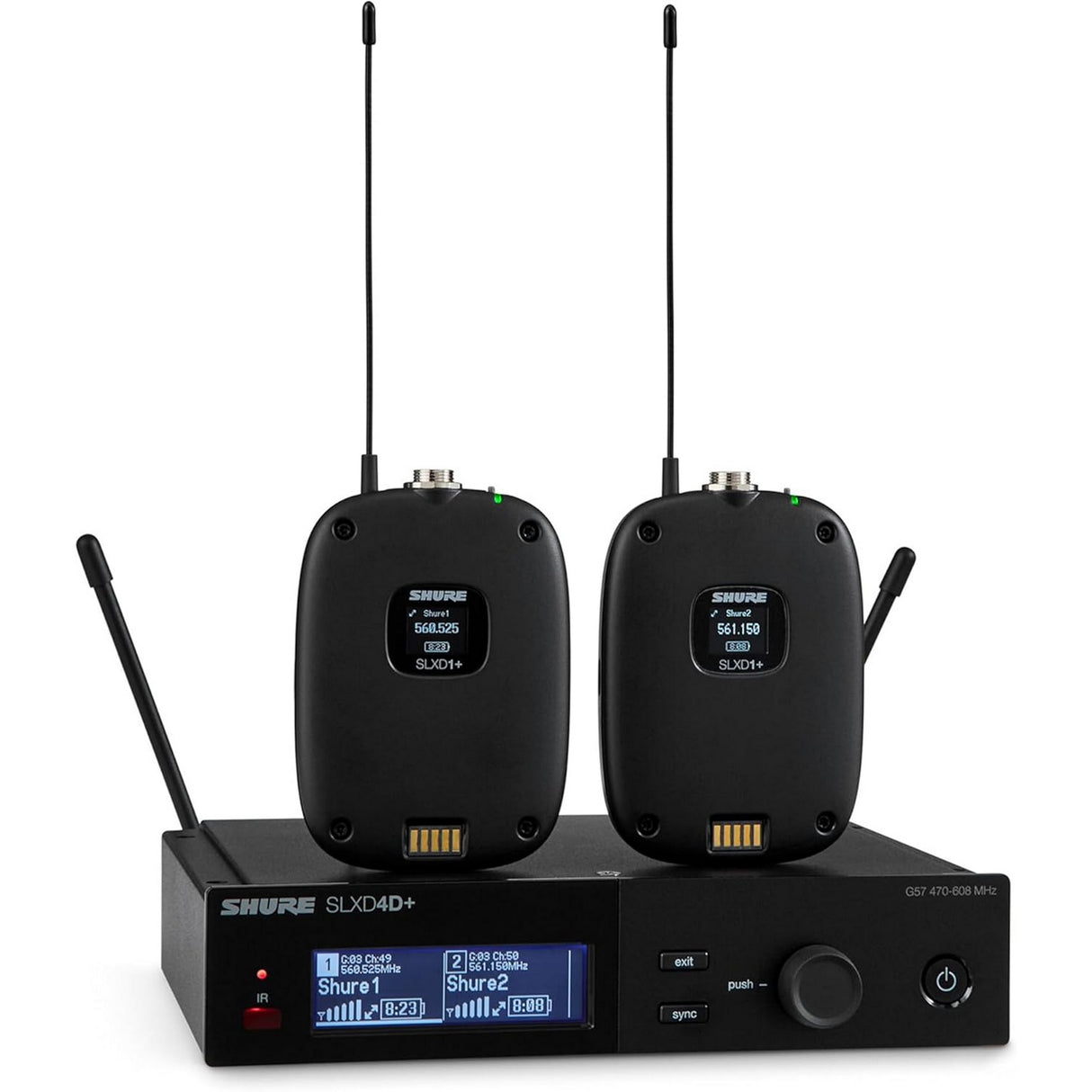 Shure SLXD14D+ Dual Wireless Bodypack System (G57 Band)