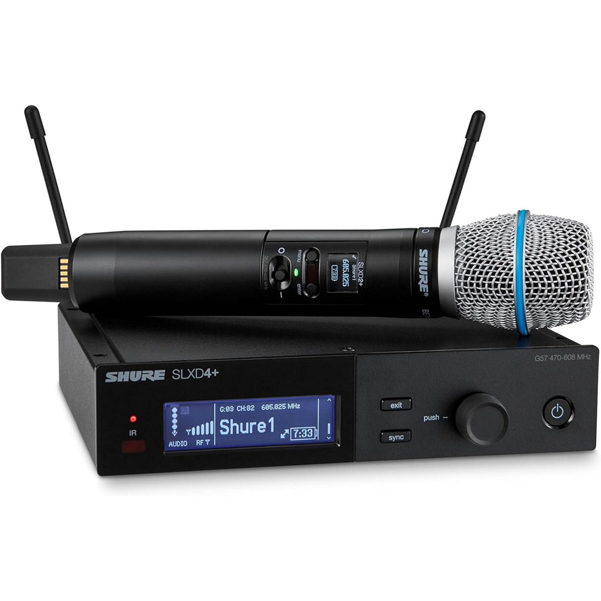Shure SLXD24+/Beta87A Wireless Handheld System (G57 Band)