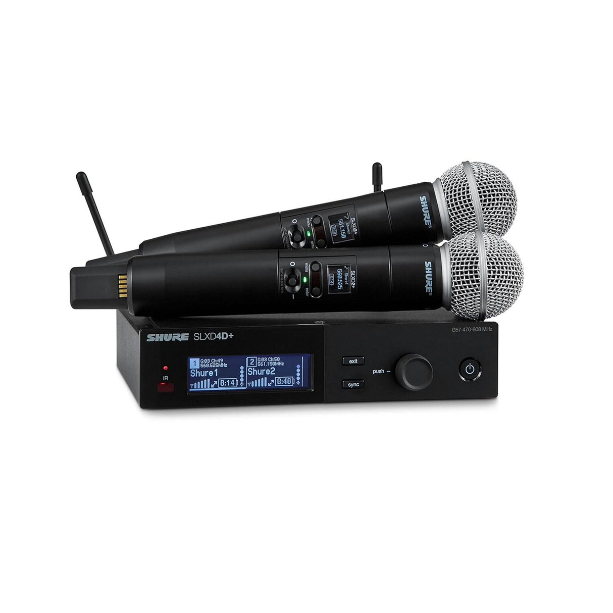 Shure SLXD24D+/SM58 Dual Wireless Handheld System (G57 Band)