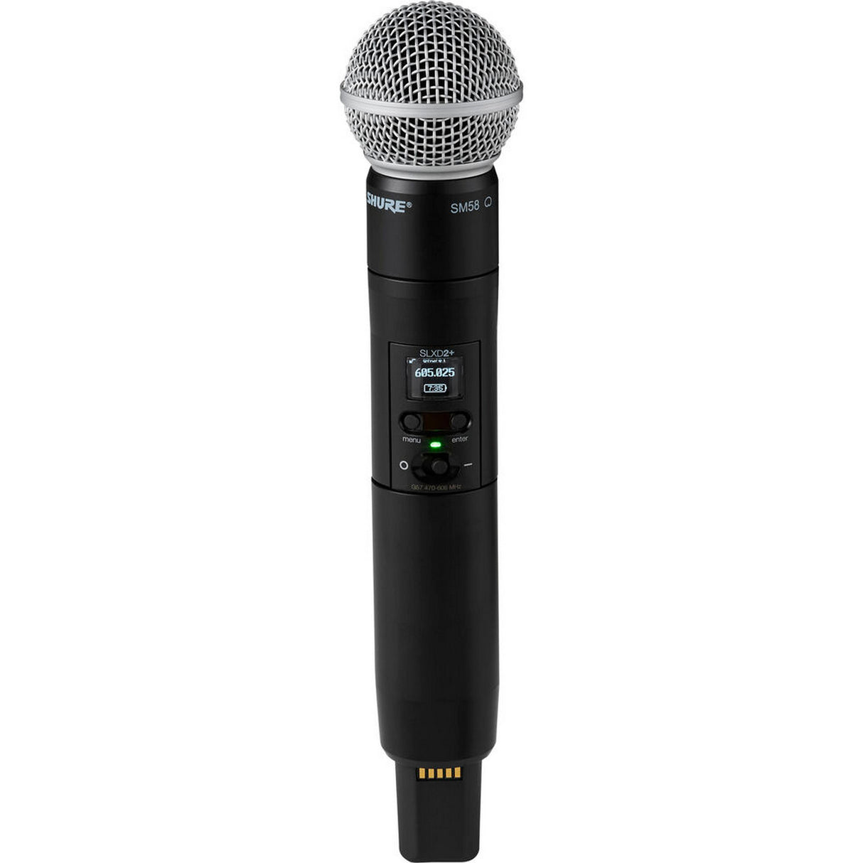 Shure SLXD2+ TAA Compliant Digital Wireless Handheld Microphone Transmitter (G57 Band)