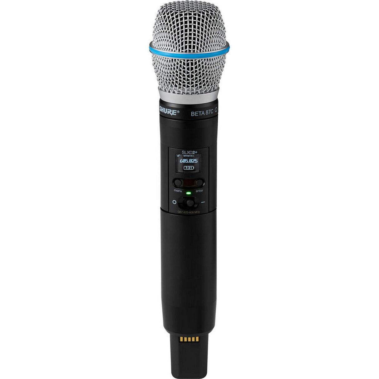 Shure SLXD2+ TAA Compliant Digital Wireless Handheld Transmitter with Beta 87A Supercardioid Capsule (G57 Band)