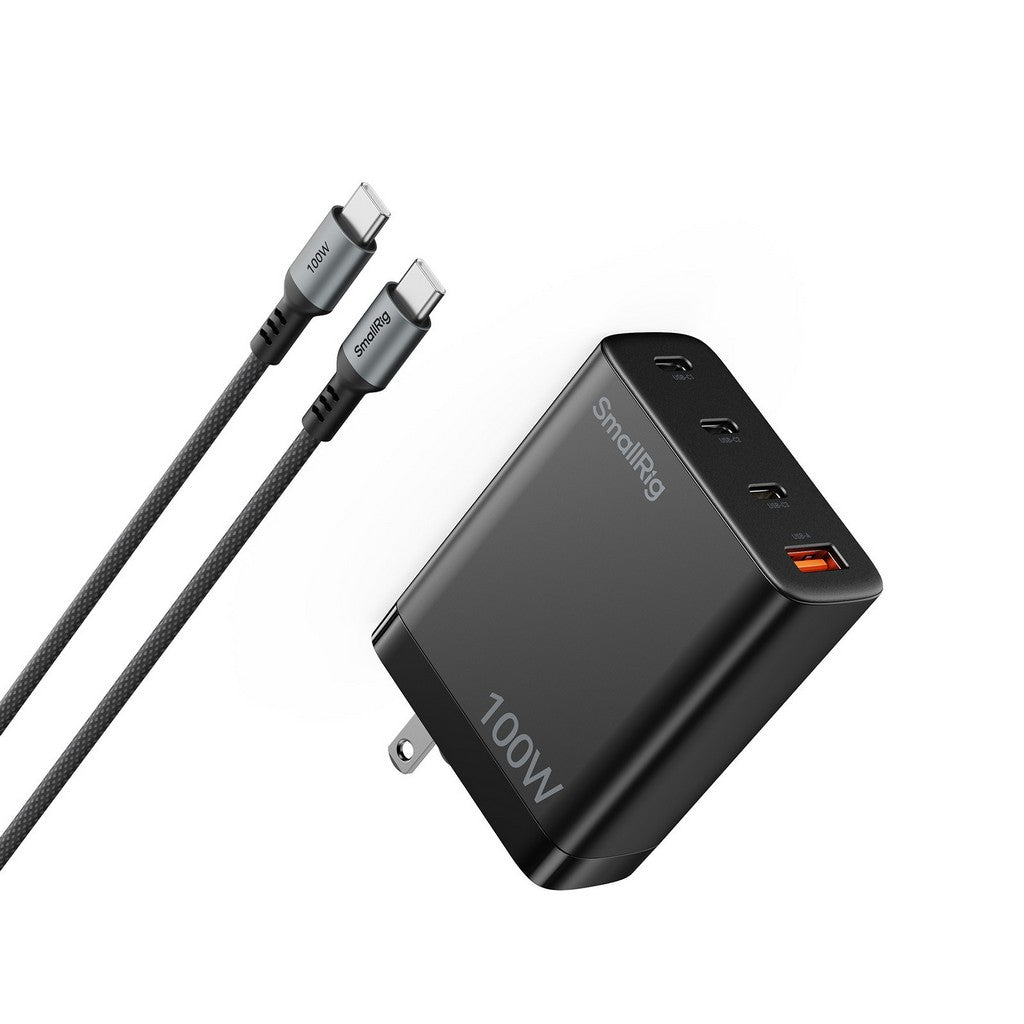SmallRig 6564 100W GaN Charger With Four USB Ports, US Standard