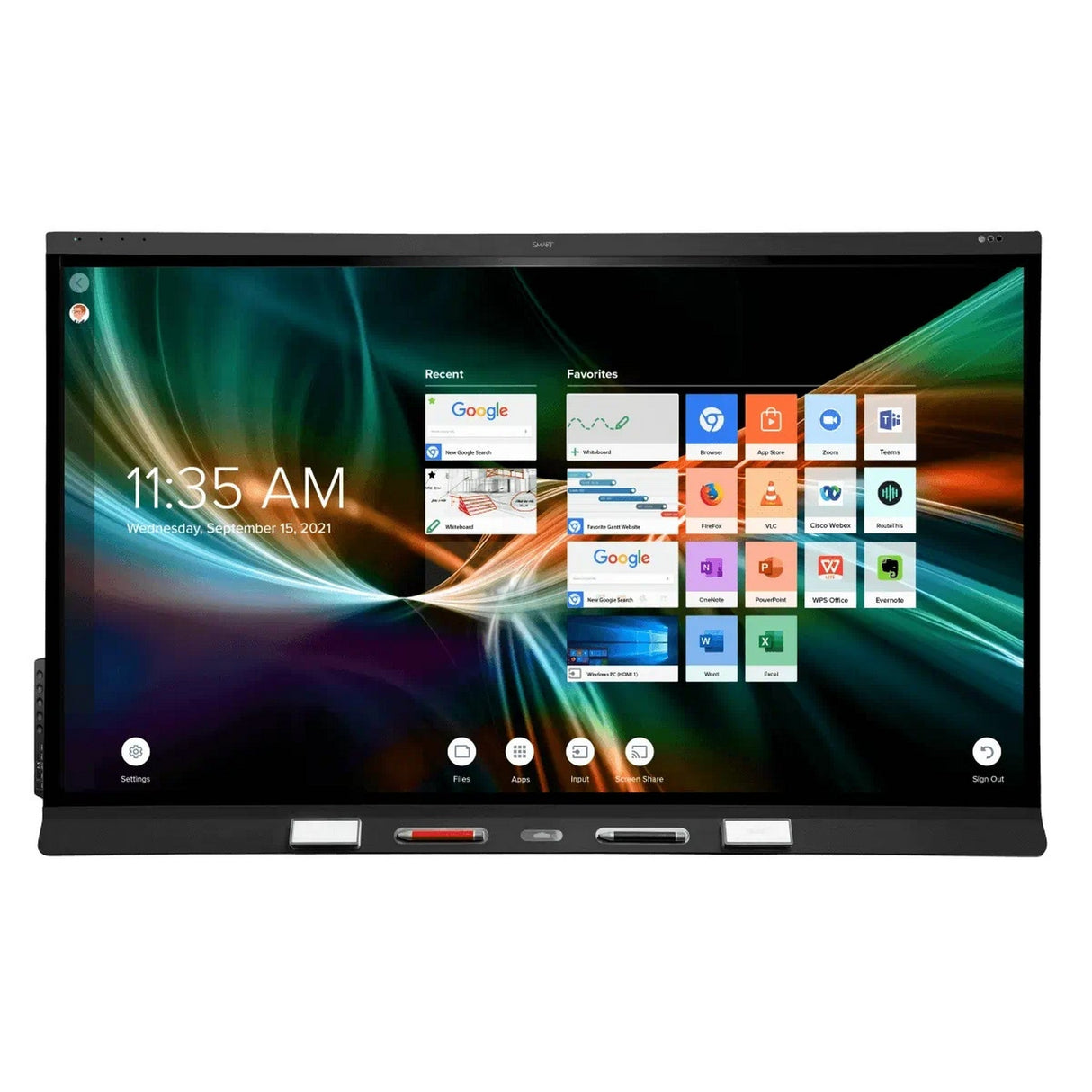 SMART Board 6086S-V3 86-Inch Pro Interactive Display with iQ and Meeting Pro Software - Black