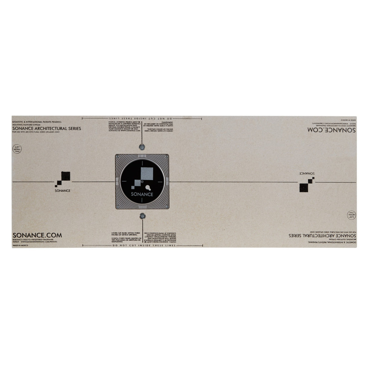 Sonance Architectural Series Mounting Platform Discreet - 1/2 inch Gypsum Platform, Round