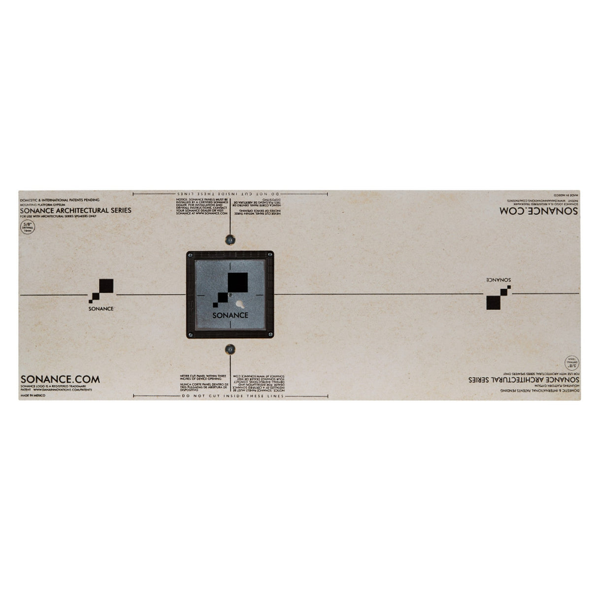 Sonance Architectural Series Mounting Platform Discreet - 5/8 inch Gypsum Platform, Square