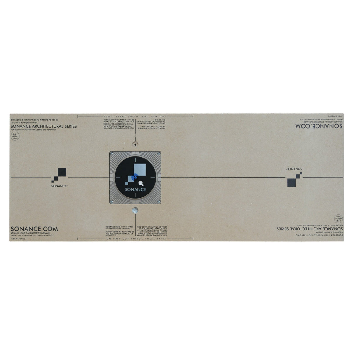Sonance THINLINE Gypsum Mounting Platform for BPS6 Thinline Subwoofer - 5/8 inch Gypsum Platform, Round