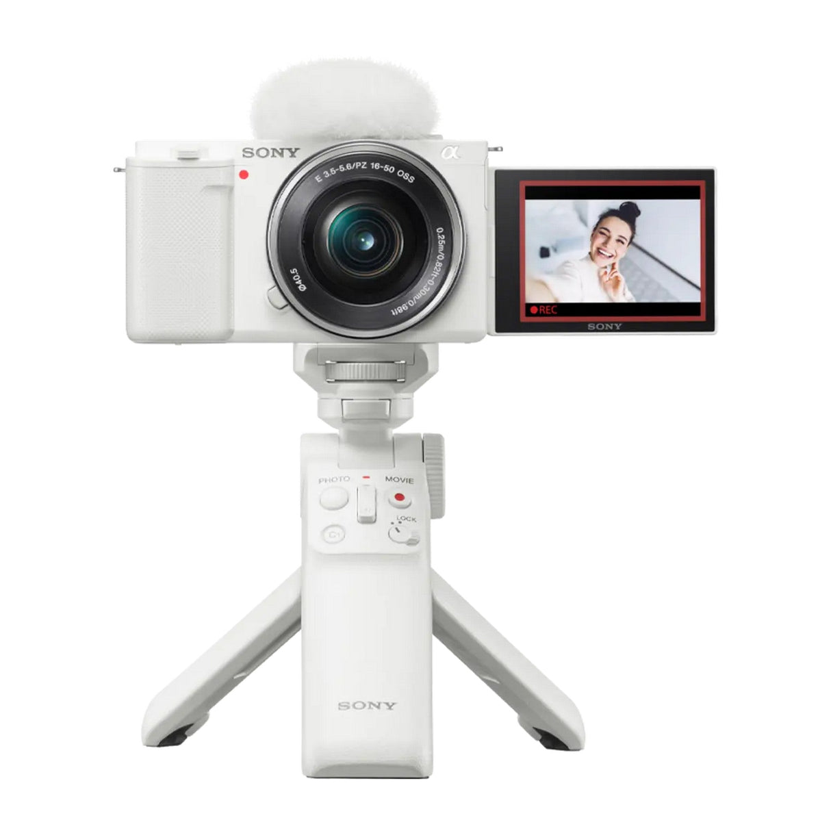 Sony Wireless Bluetooth Shooting Grip and Tripod - White