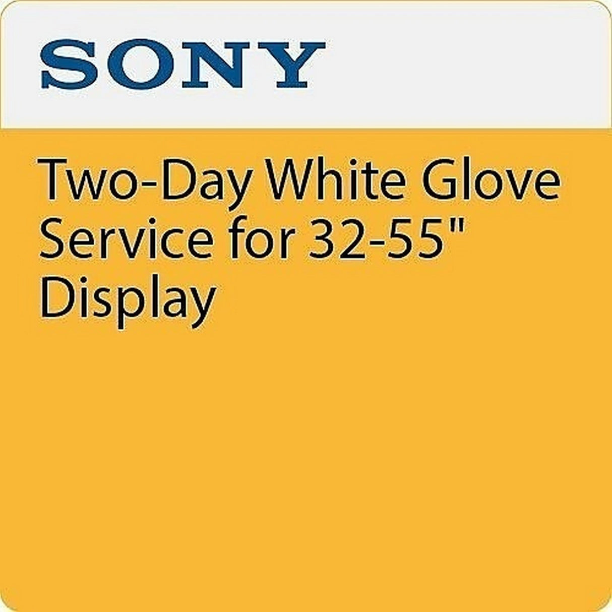 Sony White Glove Service for Displays - 2-Day Service for 32-55’’ Display