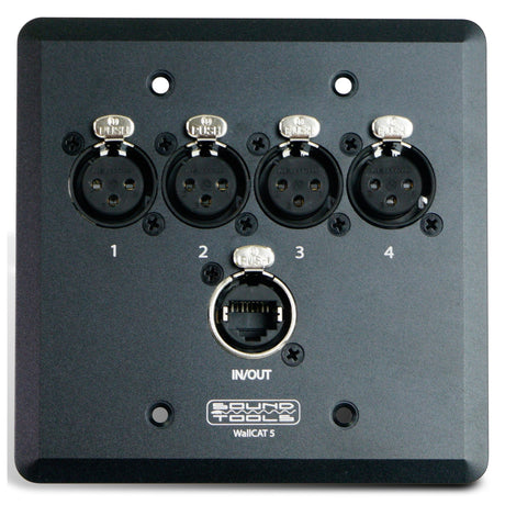 SoundTools WallCAT 5 Female XLR Analog Audio Over CAT5 - Black