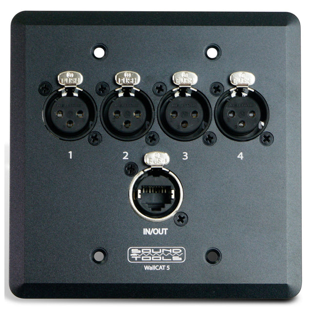 SoundTools WallCAT 5 Female XLR Analog Audio Over CAT5 - Black