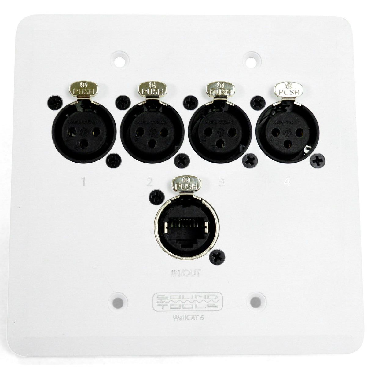 SoundTools WallCAT 5 Female XLR Analog Audio Over CAT5 - White