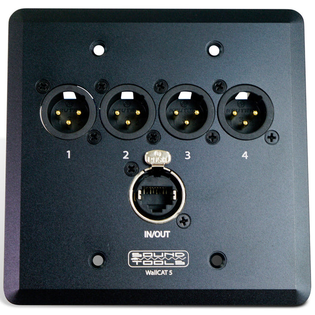 SoundTools WallCAT 5 Male XLR Analog Audio Over CAT5 - Black