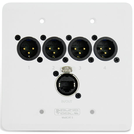 SoundTools WallCAT 5 Male XLR Analog Audio Over CAT5 - White