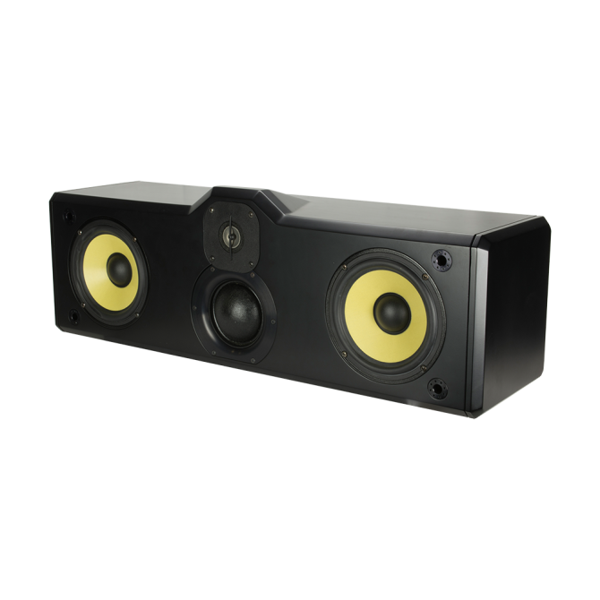 SoundTube C1-BG Three-Way Center Channel Speaker, Black Gloss Finish